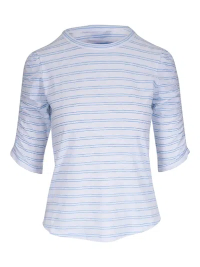 Veronica Beard Striped T-shirt In Blue
