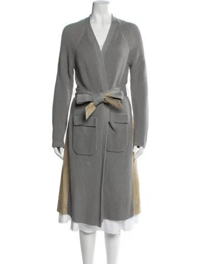 Pre-owned Veronica Beard Striped Trench Coat In Multi