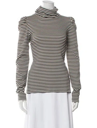 Pre-owned Veronica Beard Striped Turtleneck Sweater W/ Tags In Multi