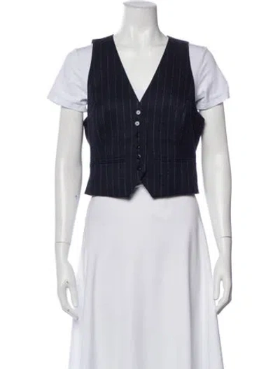 Pre-owned Veronica Beard Striped Vest In Multi
