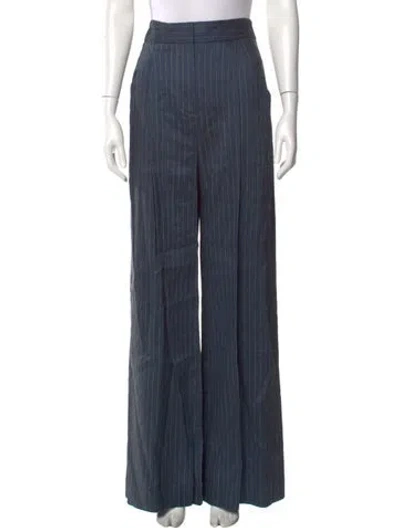 Pre-owned Veronica Beard Striped Wide Leg Pants W/ Tags In Blue