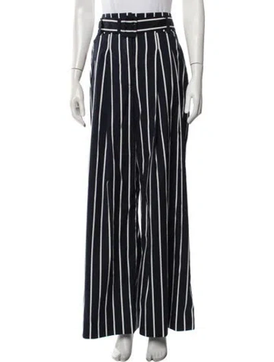 Pre-owned Veronica Beard Striped Wide Leg Pants W/ Tags In Blue