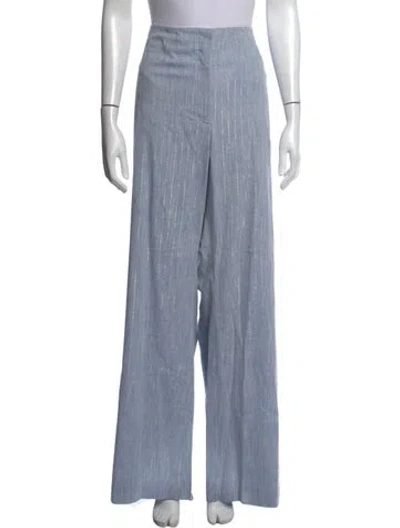 Pre-owned Veronica Beard Striped Wide Leg Pants W/ Tags In Blue