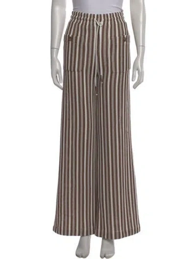 Pre-owned Veronica Beard Striped Wide Leg Pants W/ Tags In Multi