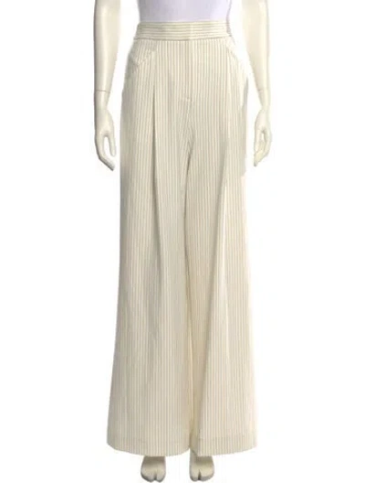 Pre-owned Veronica Beard Striped Wide Leg Pants W/ Tags In Neutral