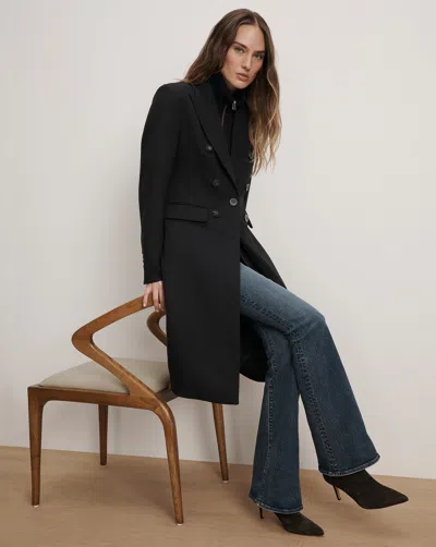 Veronica Beard Stryder Double-breasted Dickey Coat In Blue