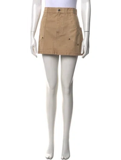 Pre-owned Veronica Beard Studded Accents Mini Skirt W/ Tags In Neutral