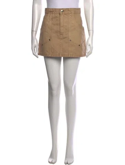 Pre-owned Veronica Beard Studded Accents Mini Skirt W/ Tags In Neutrals