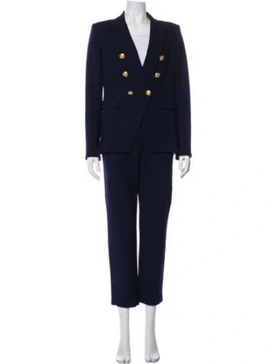 Pre-owned Veronica Beard Studded Accents Pantsuit In Blue