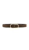 Veronica Beard Studded Loop Belt In Brown