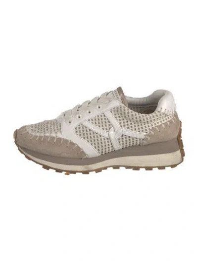 Pre-owned Veronica Beard Suede Athletic Sneakers In Multi