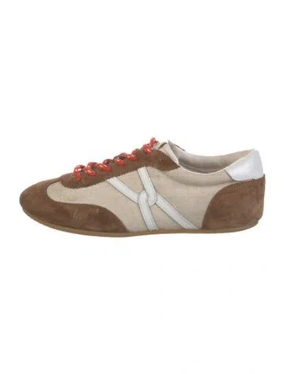 Pre-owned Veronica Beard Suede Athletic Sneakers In Multicolor