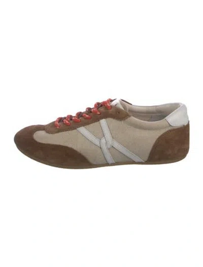 Pre-owned Veronica Beard Suede Athletic Sneakers In Multicolor
