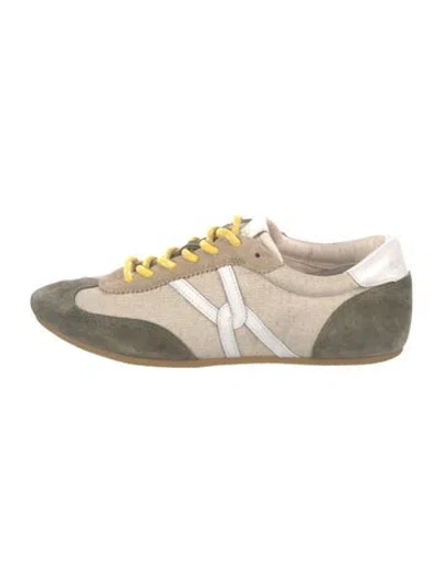 Pre-owned Veronica Beard Suede Athletic Sneakers In Multicolor
