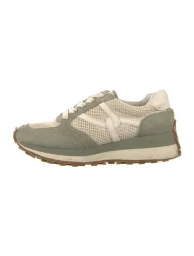 Pre-owned Veronica Beard Suede Athletic Sneakers In Neutral