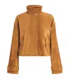 Veronica Beard Suede Bateman Jacket In Brown