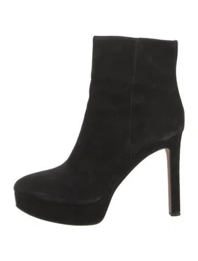 Pre-owned Veronica Beard Suede Boots In Black