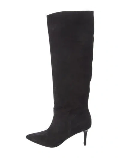 Pre-owned Veronica Beard Suede Boots In Black