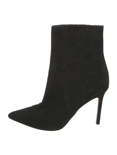 Pre-owned Veronica Beard Suede Boots In Black