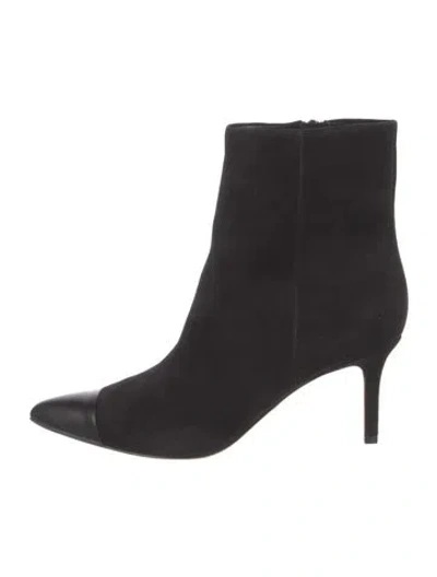 Pre-owned Veronica Beard Suede Boots In Black