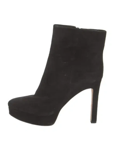 Pre-owned Veronica Beard Suede Boots In Black