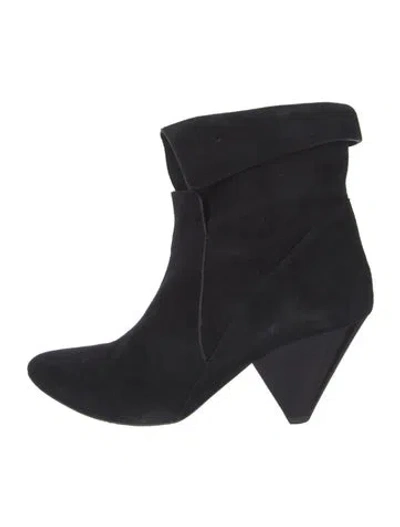 Pre-owned Veronica Beard Suede Boots In Black