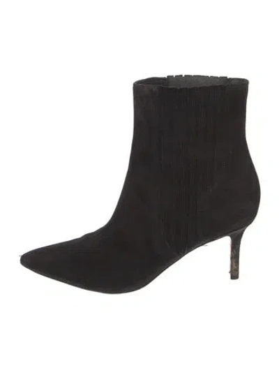 Pre-owned Veronica Beard Suede Boots In Black