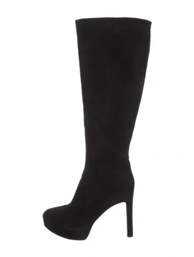 Pre-owned Veronica Beard Suede Boots In Black