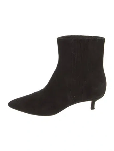 Pre-owned Veronica Beard Suede Boots In Black