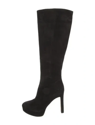 Pre-owned Veronica Beard Suede Boots In Black