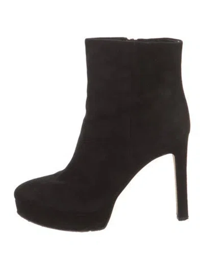 Pre-owned Veronica Beard Suede Boots In Black
