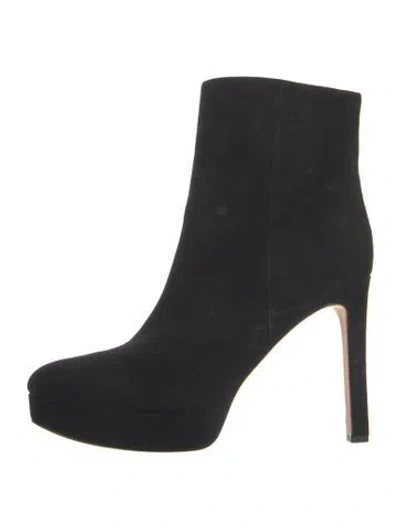 Pre-owned Veronica Beard Suede Boots In Black
