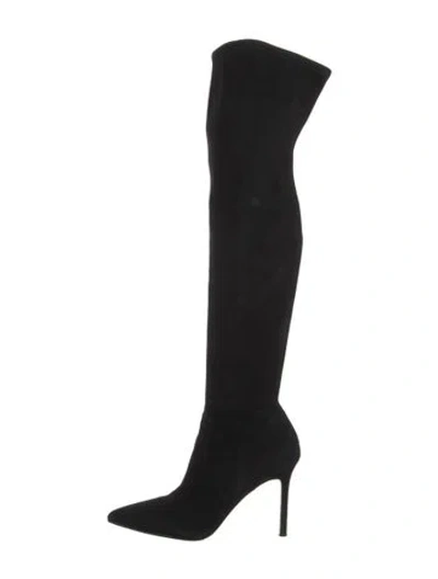 Pre-owned Veronica Beard Suede Boots In Black