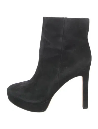 Pre-owned Veronica Beard Suede Boots In Black