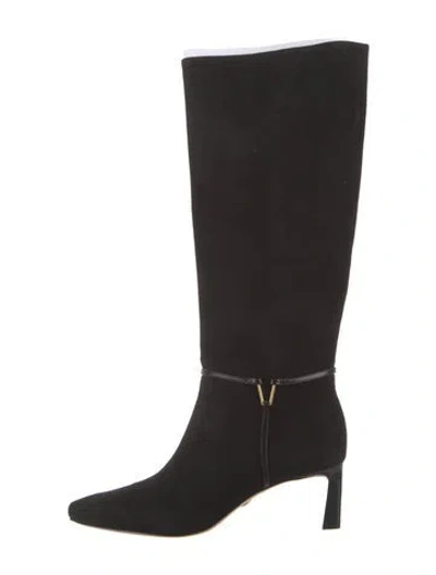Pre-owned Veronica Beard Suede Boots In Black