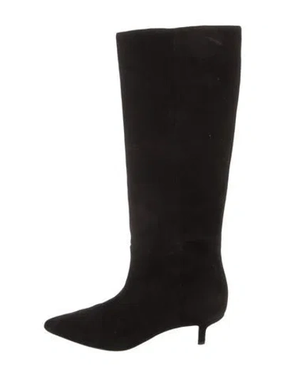 Pre-owned Veronica Beard Suede Boots In Black