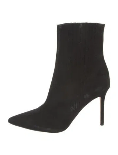 Pre-owned Veronica Beard Suede Boots In Black