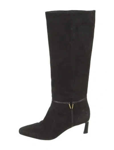 Pre-owned Veronica Beard Suede Boots In Black