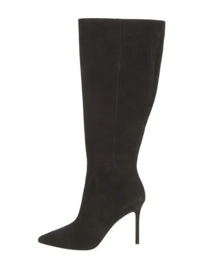 Pre-owned Veronica Beard Suede Boots In Black