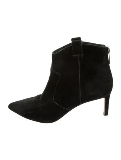 Pre-owned Veronica Beard Suede Boots In Black