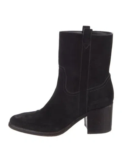 Pre-owned Veronica Beard Suede Boots In Black