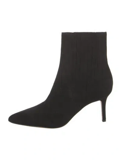 Pre-owned Veronica Beard Suede Boots In Black