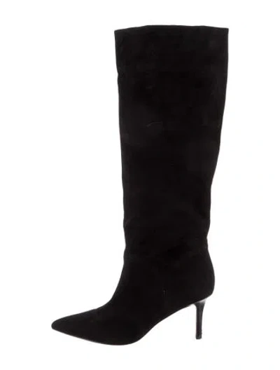 Pre-owned Veronica Beard Suede Boots In Black