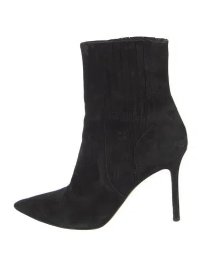 Pre-owned Veronica Beard Suede Boots In Black