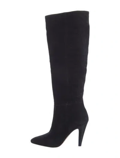 Pre-owned Veronica Beard Suede Boots In Black