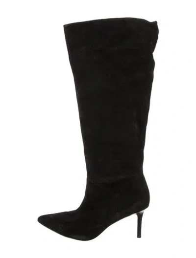 Pre-owned Veronica Beard Suede Boots In Black
