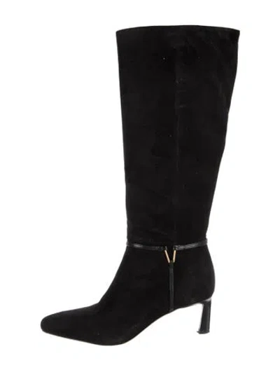 Pre-owned Veronica Beard Suede Boots In Black