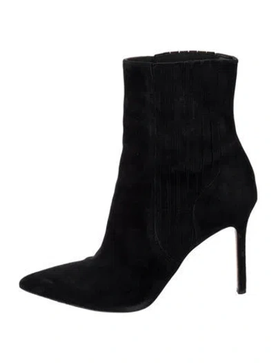 Pre-owned Veronica Beard Suede Boots In Black