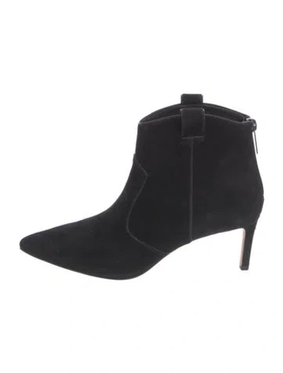 Pre-owned Veronica Beard Suede Boots In Black
