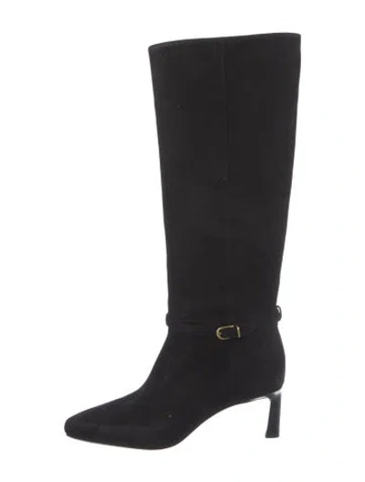 Pre-owned Veronica Beard Suede Boots In Black